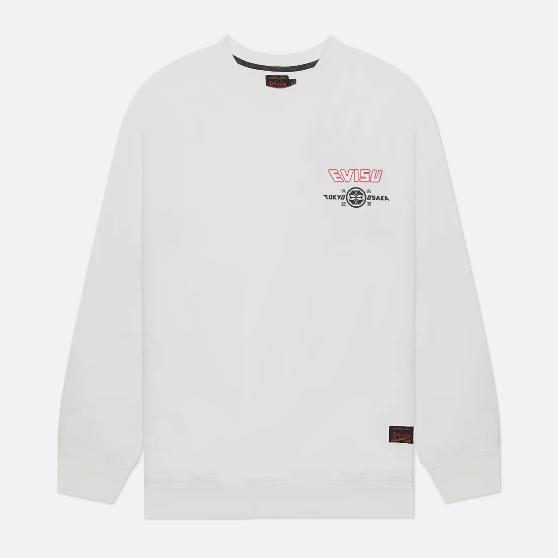 Evisu Мужская толстовка Evisu Embroidered & Eagle Daicock Printed
