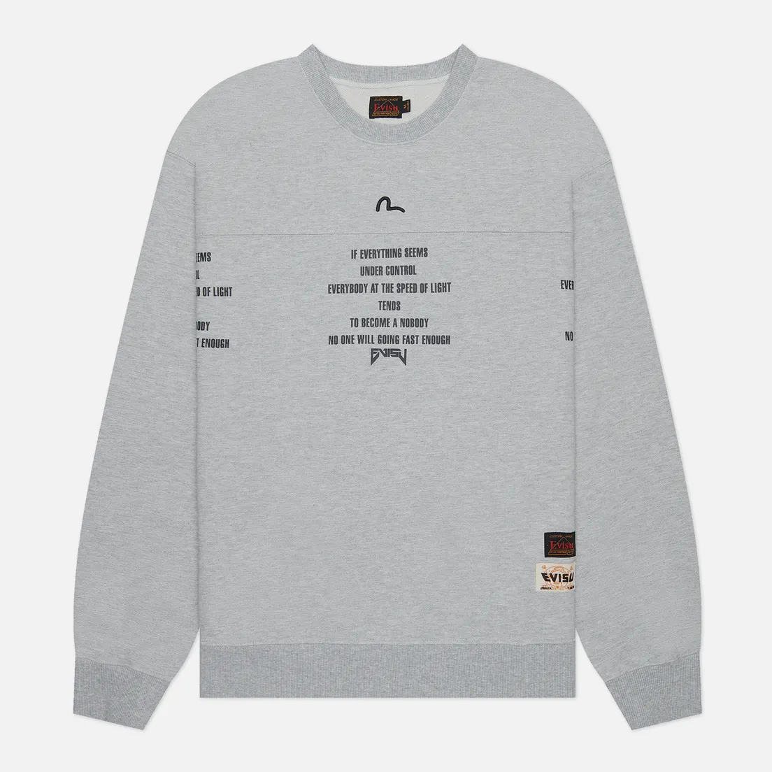 Evisu Мужская толстовка Seagull Embroidered Print Lettering & Stencil Baby Godhead