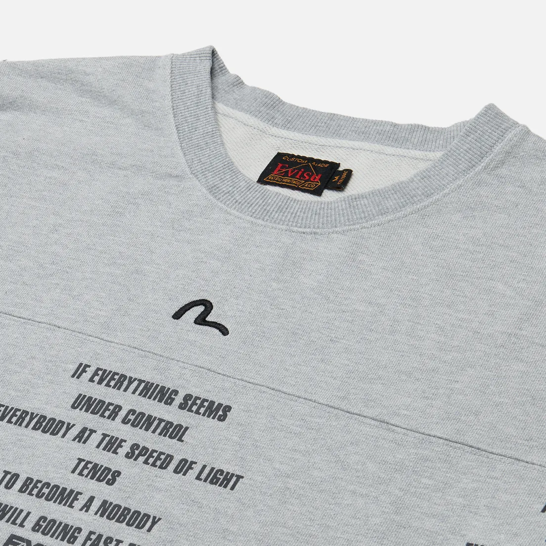 Evisu Мужская толстовка Seagull Embroidered Print Lettering & Stencil Baby Godhead