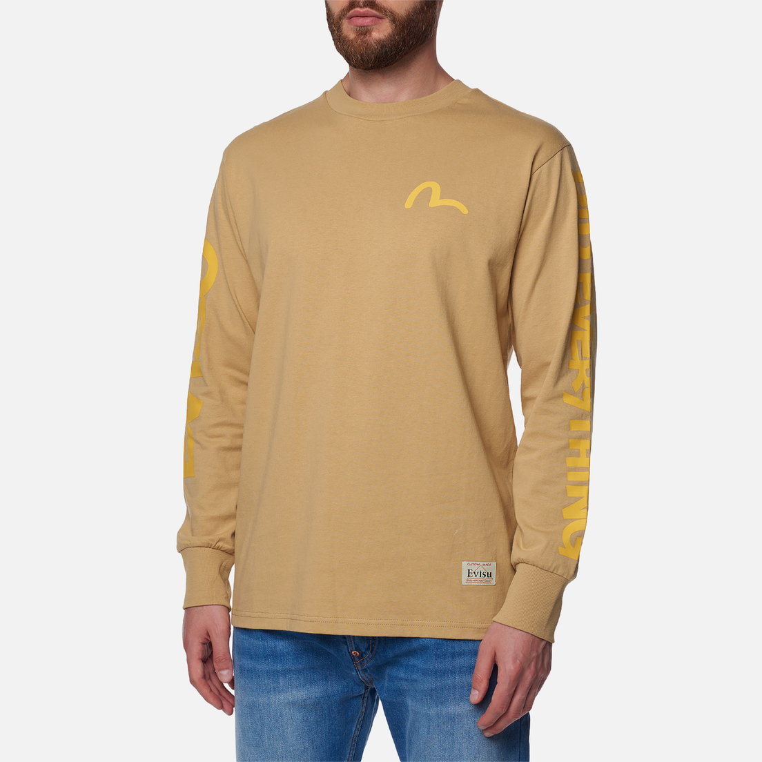 Evisu Мужской лонгслив Heritage Graffiti Wording Printed