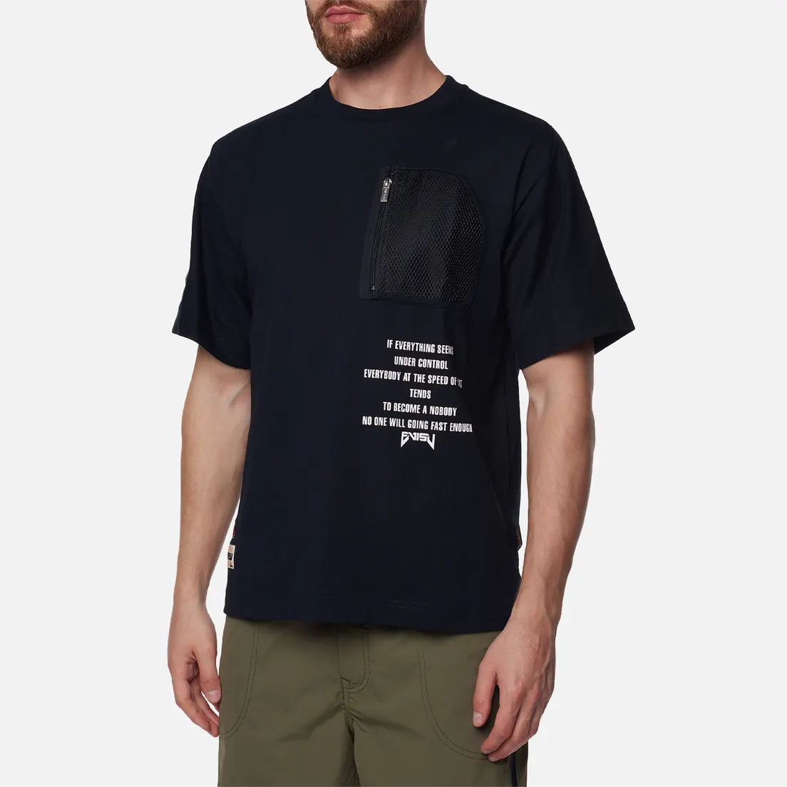 Evisu Мужская футболка Godhead & Evisu Print Embroidered Pocket
