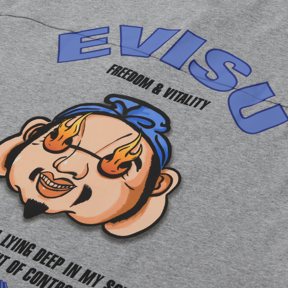 Evisu Мужская футболка Godhead & Evisu Print Embroidered Pocket