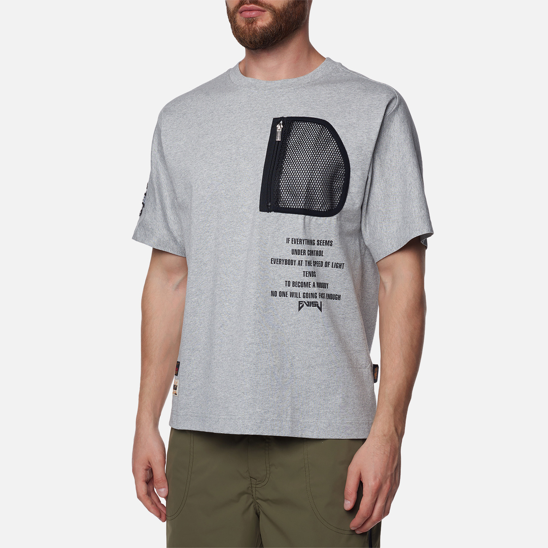 Evisu Мужская футболка Godhead & Evisu Print Embroidered Pocket