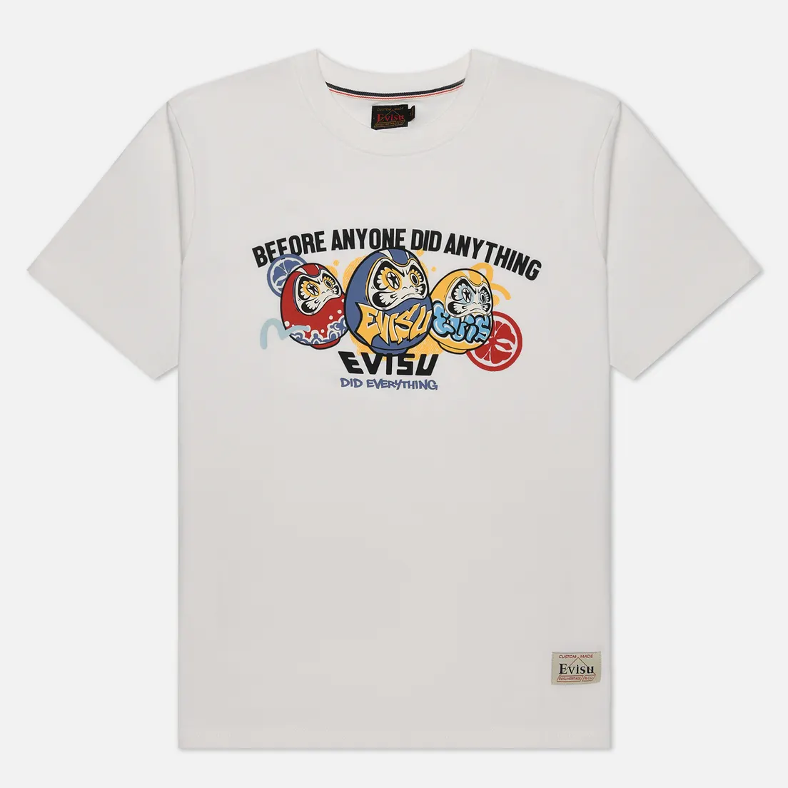 Evisu Мужская футболка Heritage Graffiti Daruma Bro Printed