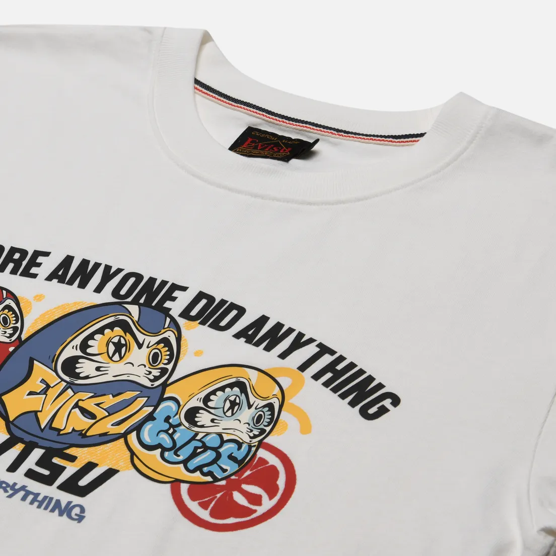 Evisu Мужская футболка Heritage Graffiti Daruma Bro Printed