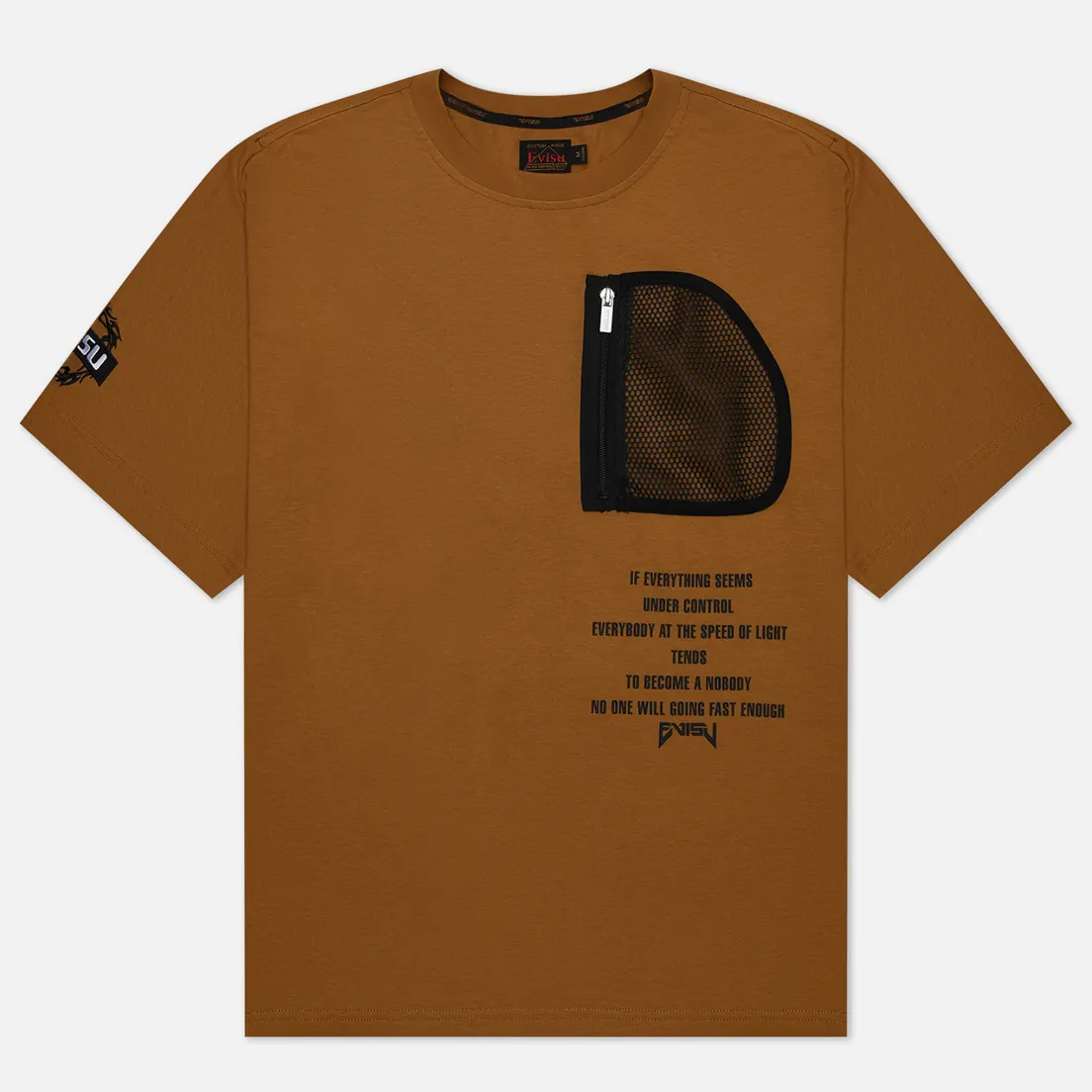 Evisu Мужская футболка Godhead & Evisu Print Embroidered Pocket
