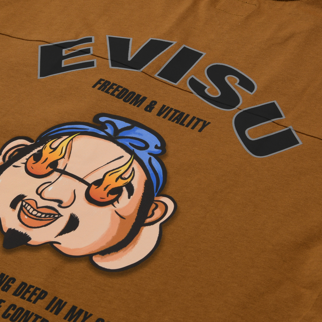 Evisu Мужская футболка Godhead & Evisu Print Embroidered Pocket