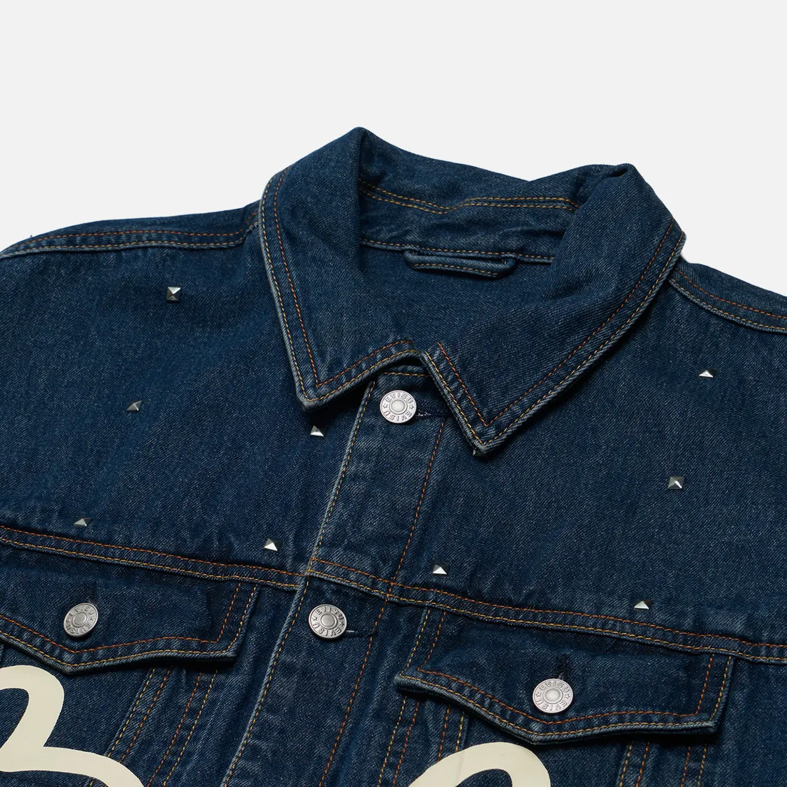 Evisu Мужская джинсовая куртка Diamond Daruma Printed