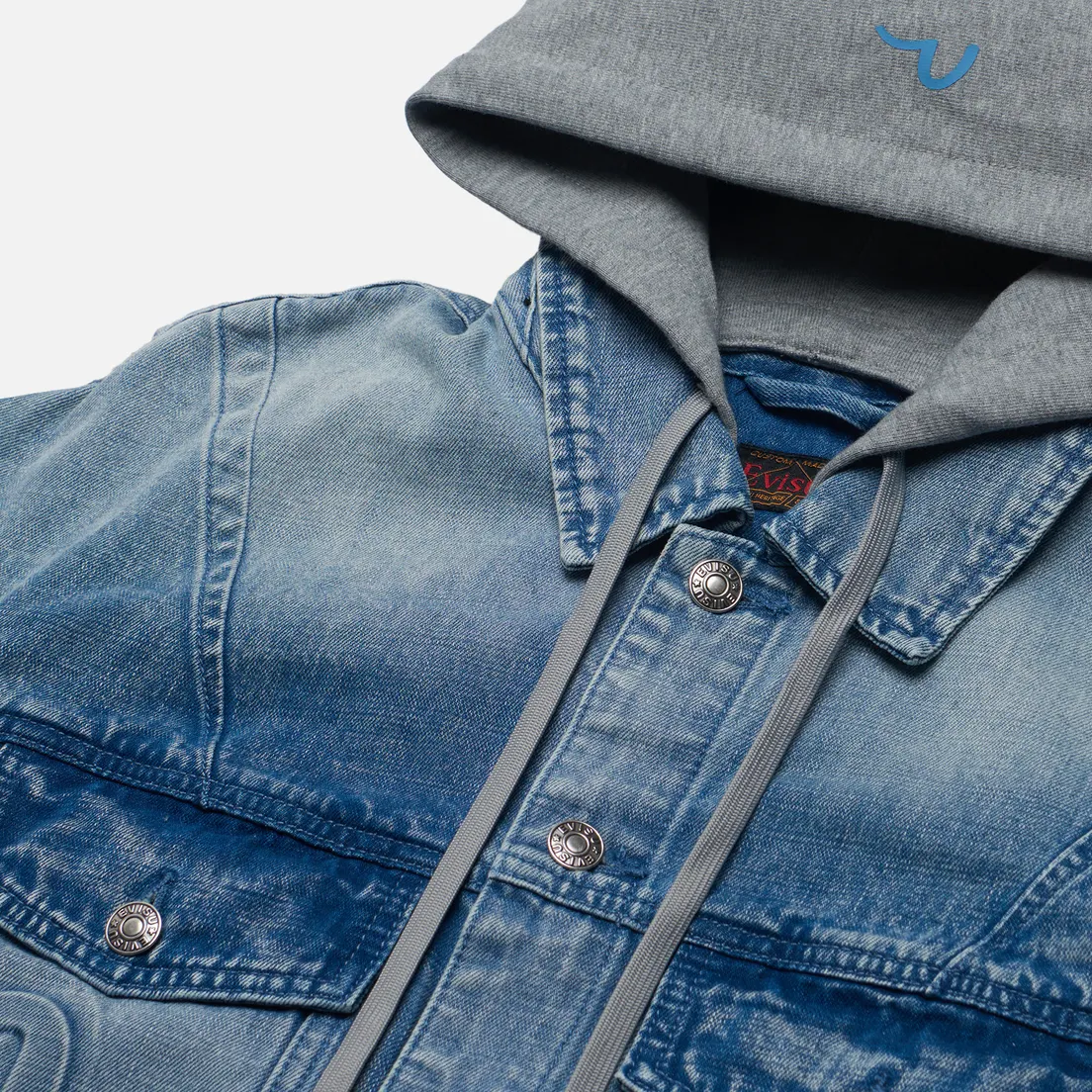 Evisu Мужская джинсовая куртка Seagull & Evisu Embossed Denim