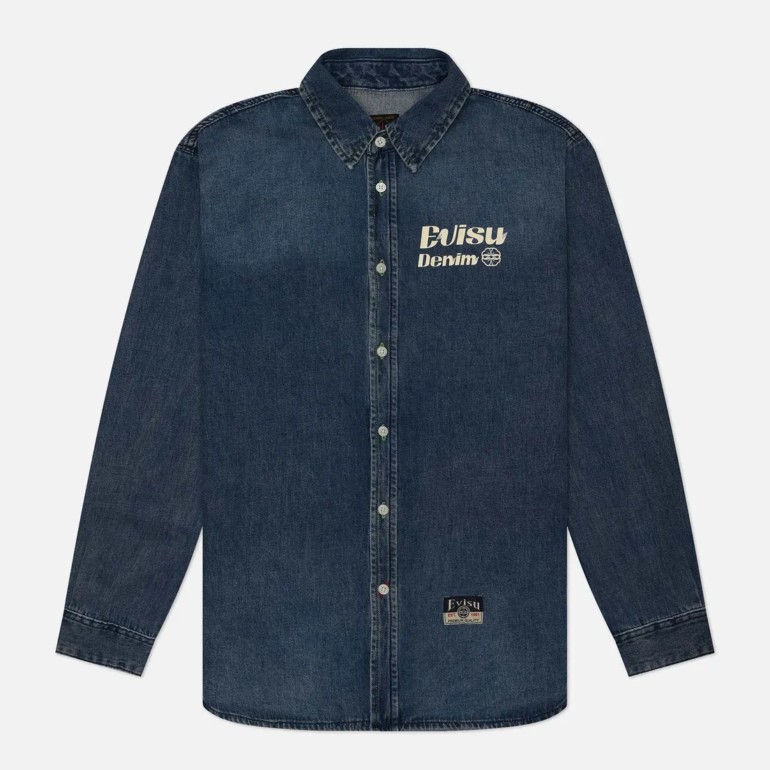 Evisu Мужская рубашка Brush Daicock Printed