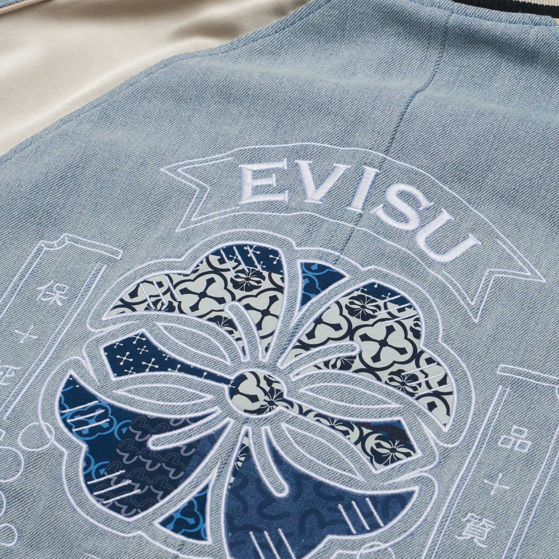 Evisu Мужская куртка бомбер Embroidered Panda Print Souvenir