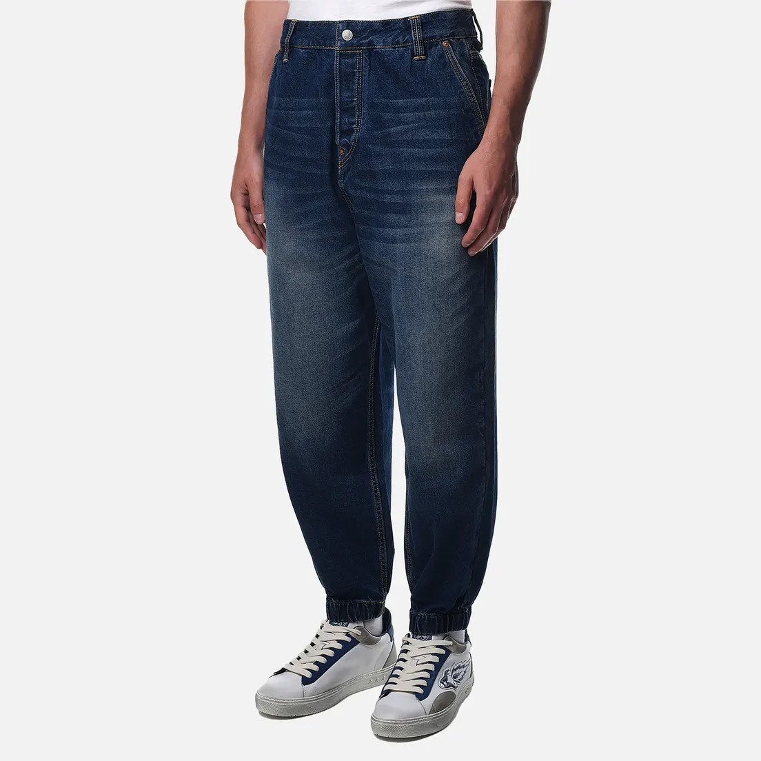 Evisu Мужские джинсы Godhead Printed Denim Joggers