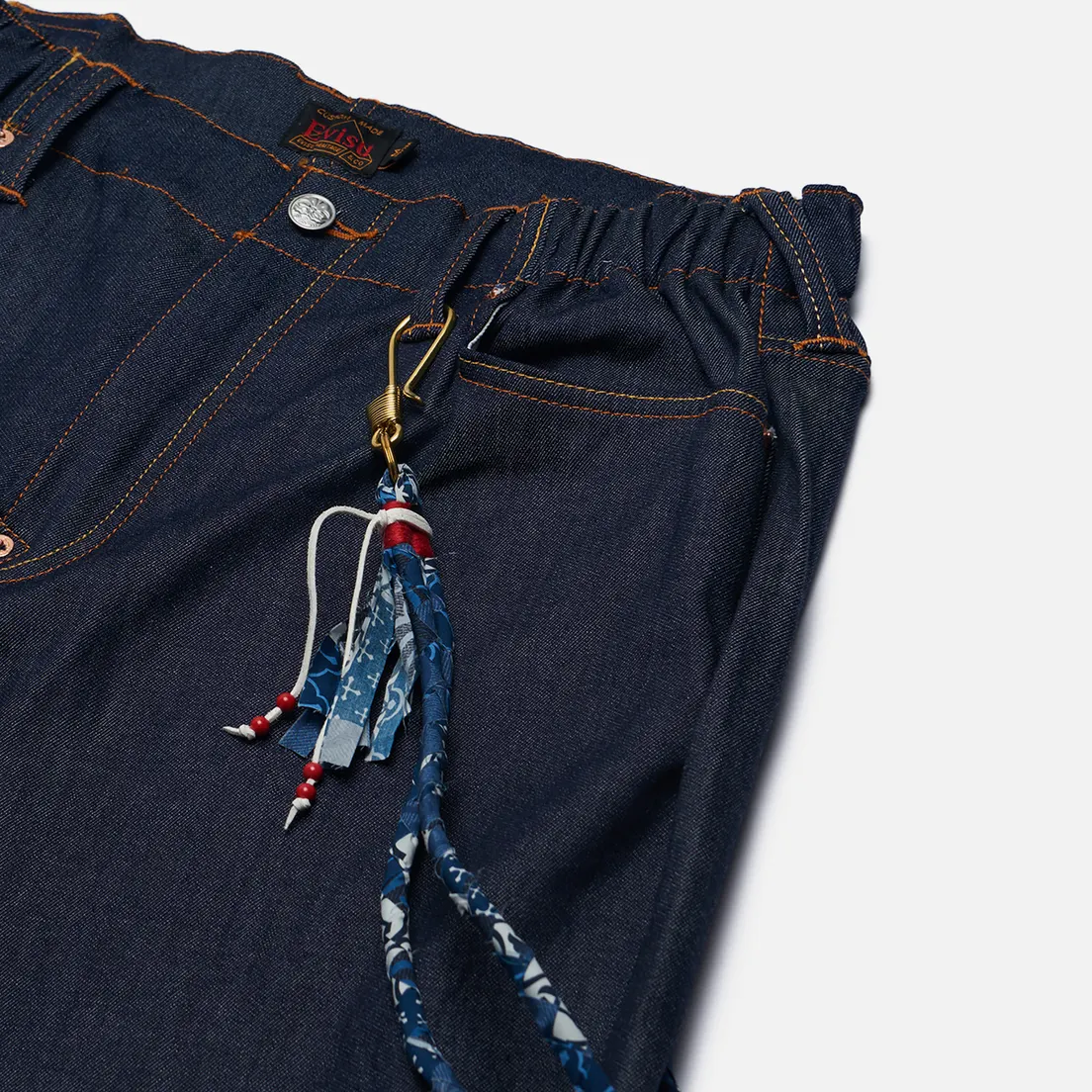 Evisu Мужские джинсы Seagull Print & Decorative Chain Denim Joggers