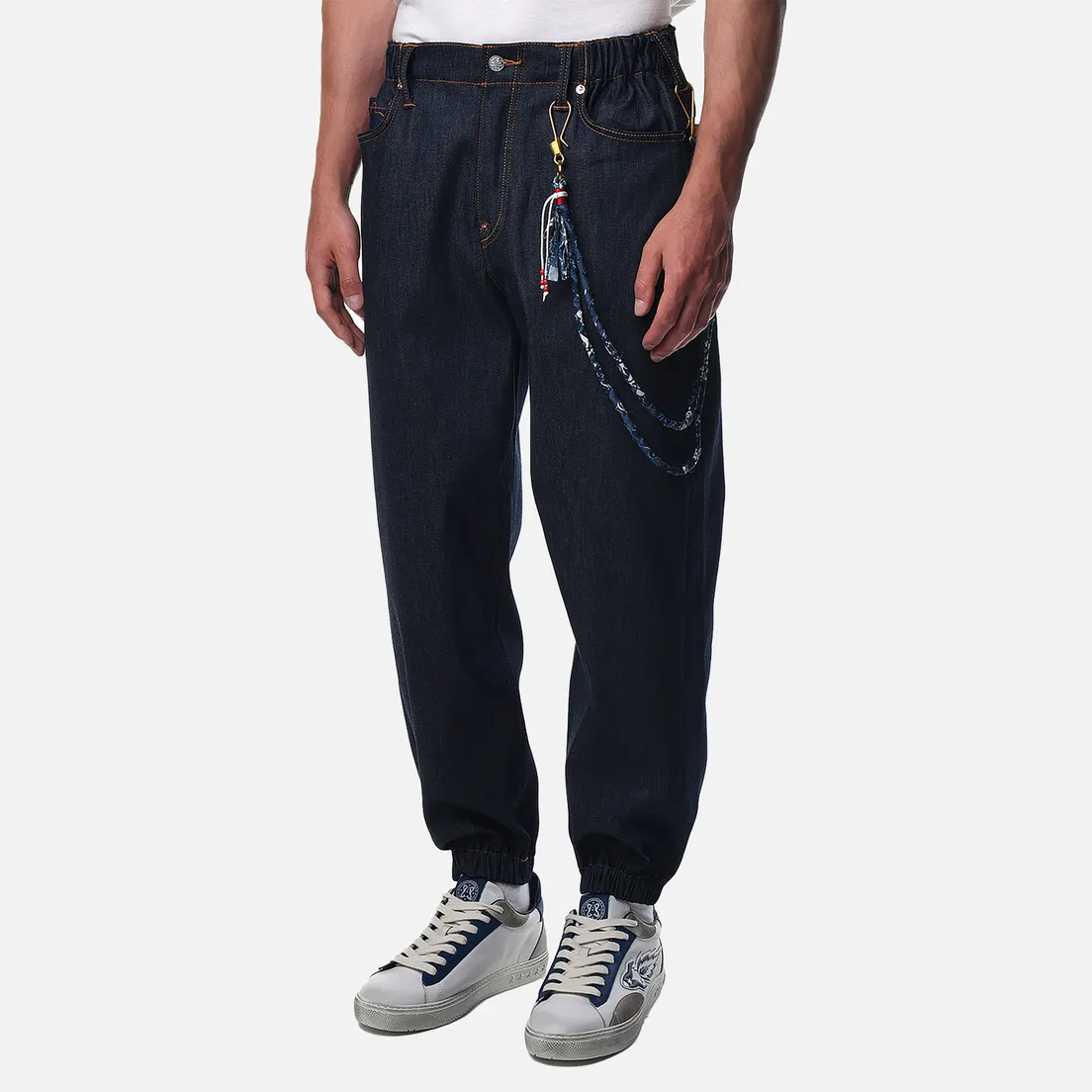 Evisu Мужские джинсы Seagull Print & Decorative Chain Denim Joggers