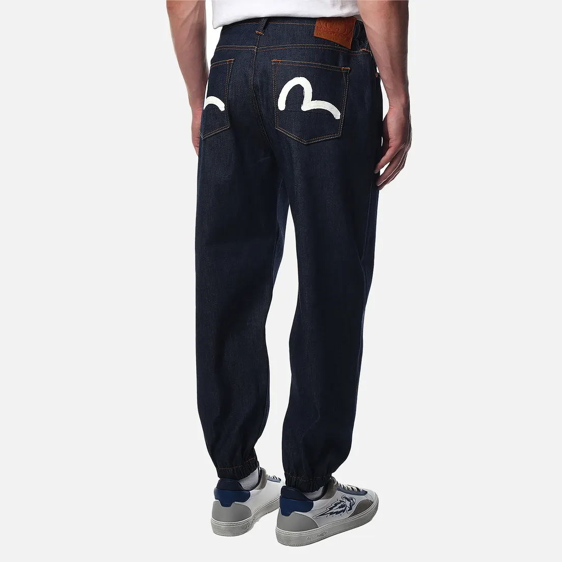 Evisu Мужские джинсы Seagull Print & Decorative Chain Denim Joggers