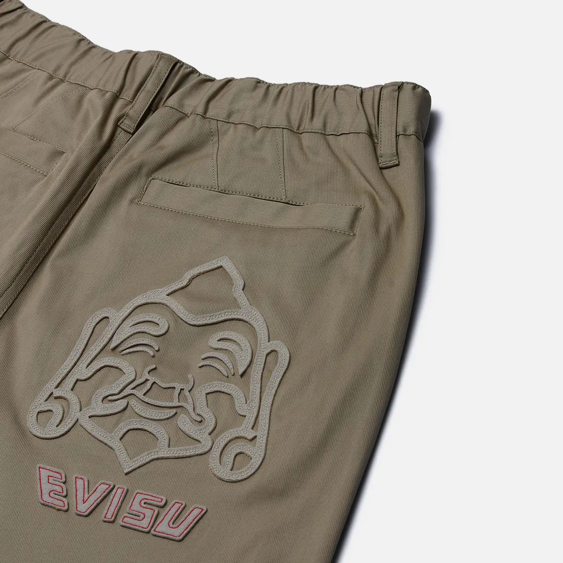 Evisu Мужские шорты Seagull Embroidery Baby GodHead Patchwork