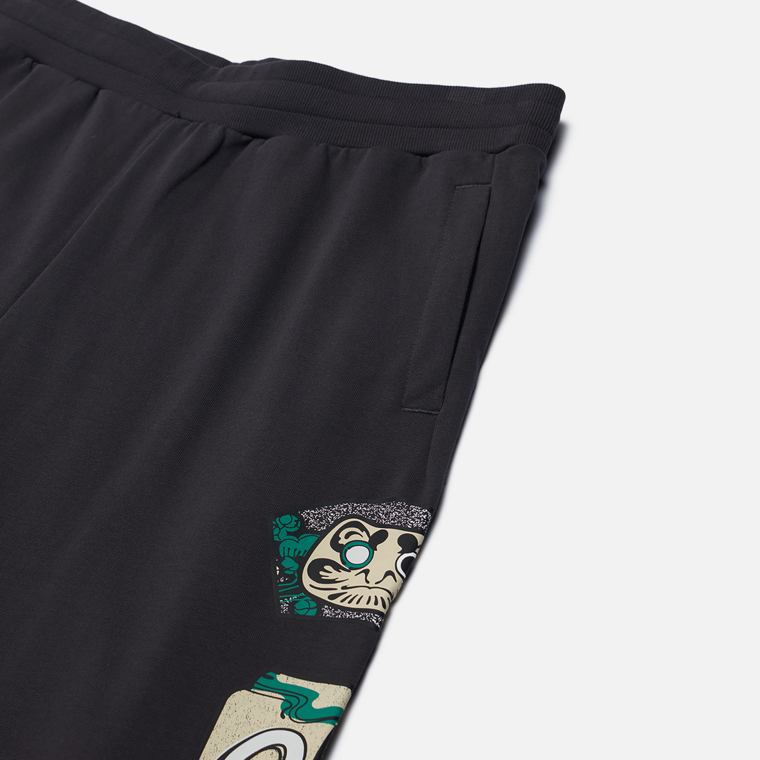 Evisu Мужские брюки Multi-Hanafuda Patches Printed