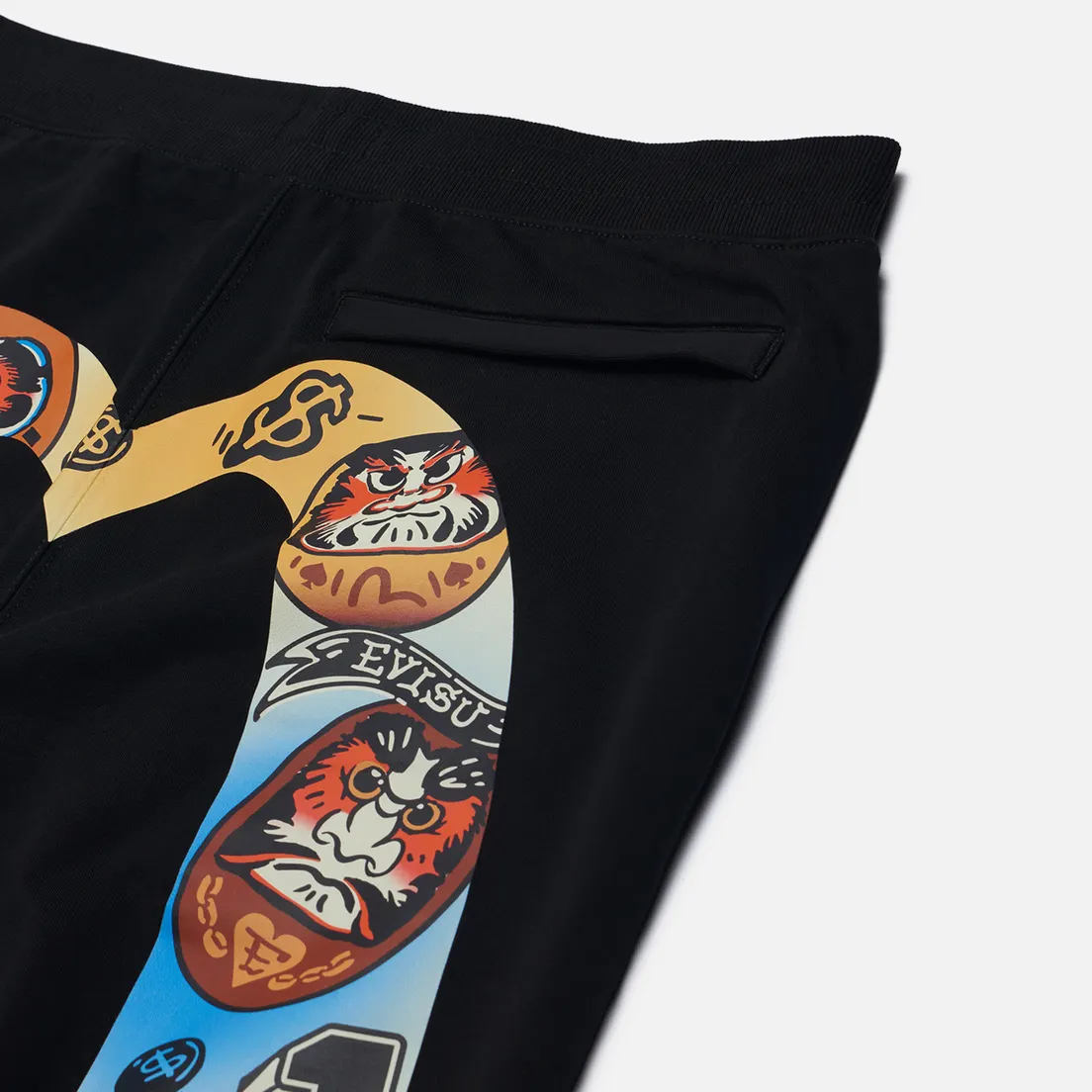 Evisu Мужские брюки Four Suits Daruma Daicock Printed