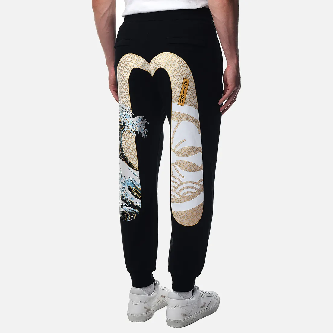 Evisu Мужские брюки Seagull & Wave Daicock Print