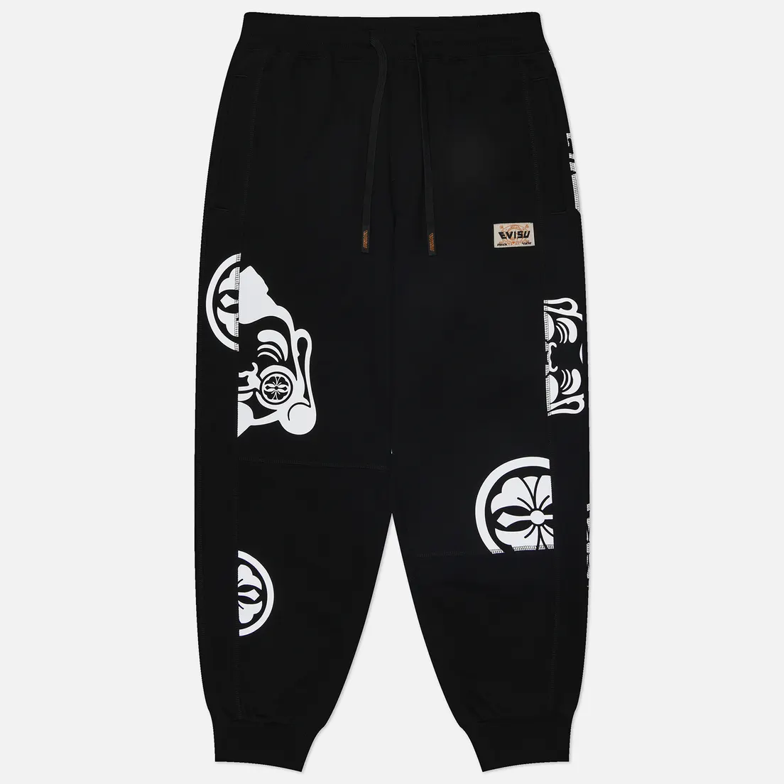 Evisu Мужские брюки Multi Baby GodHead Kamon Reflective Print
