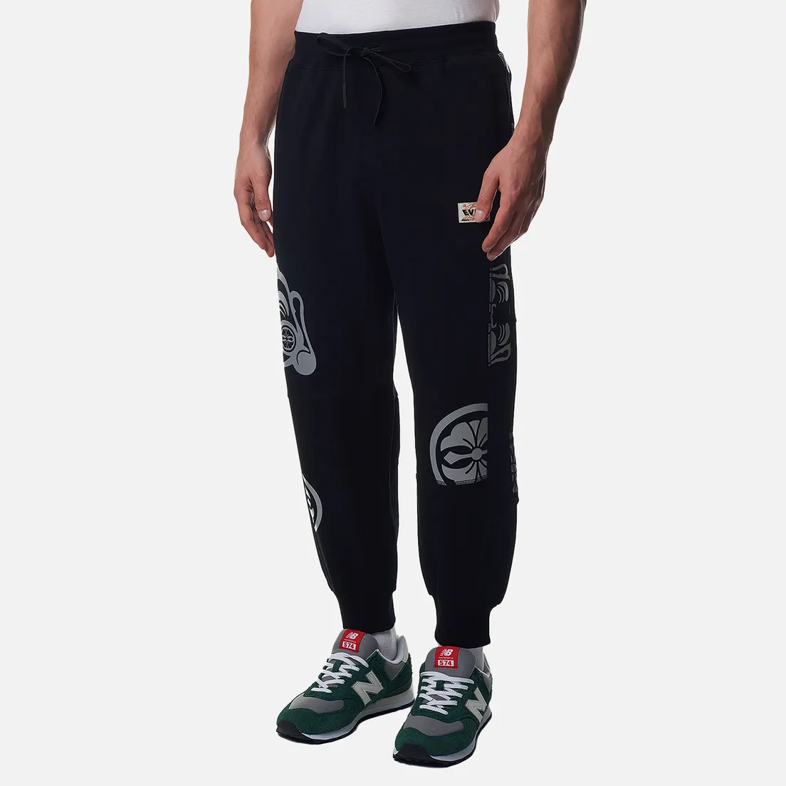 Evisu Мужские брюки Multi Baby GodHead Kamon Reflective Print