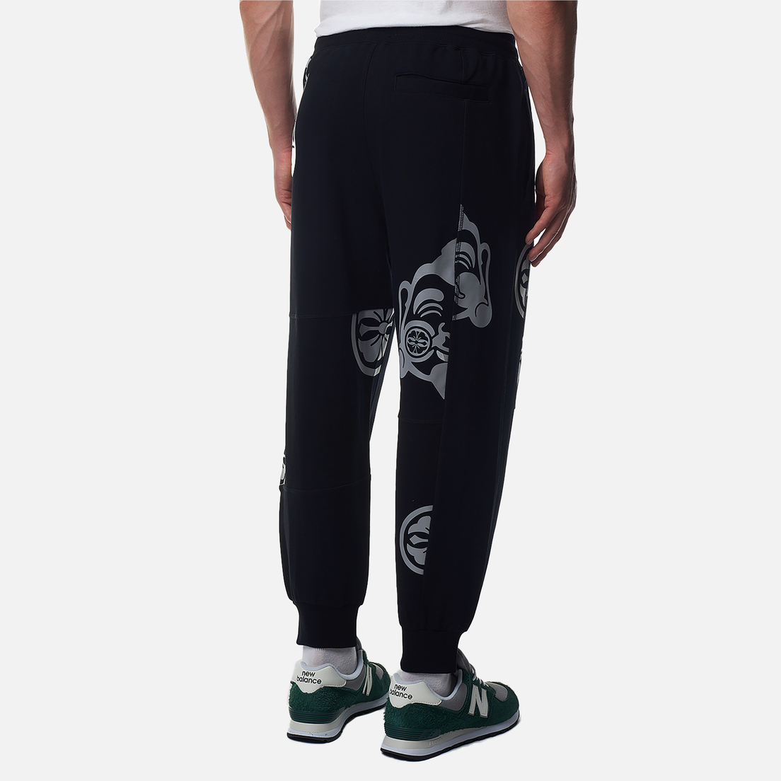 Evisu Мужские брюки Multi Baby GodHead Kamon Reflective Print