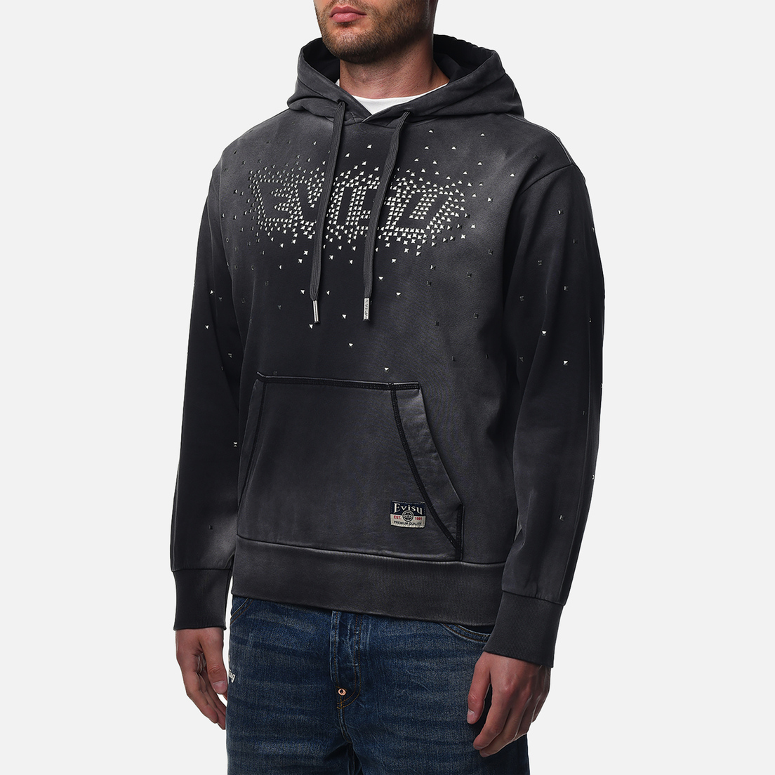 Evisu Мужская толстовка Hot-Fix Evisu Logo Hoodie