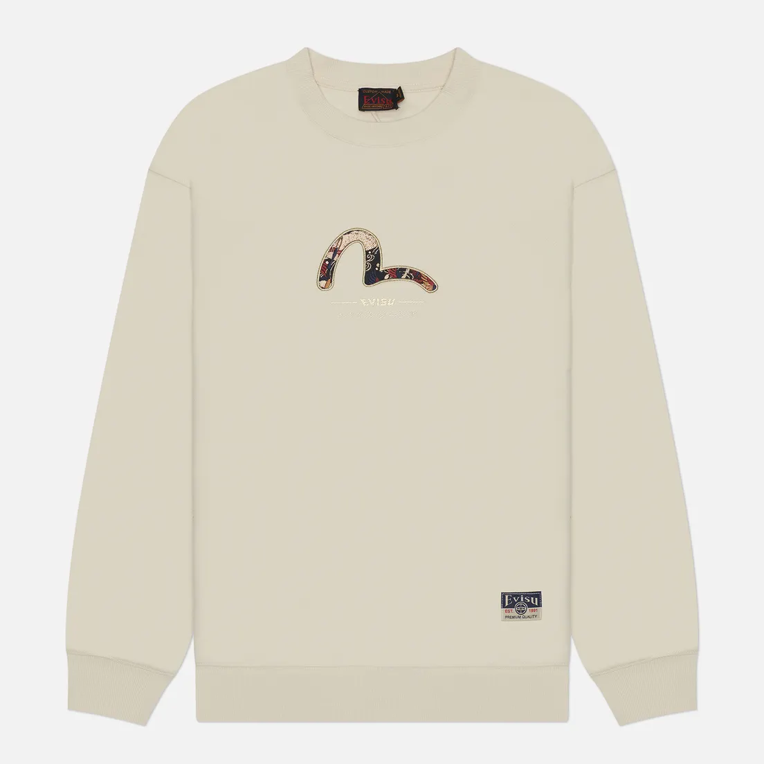 Evisu Мужская толстовка Seagull & Kamon Brocade Applique