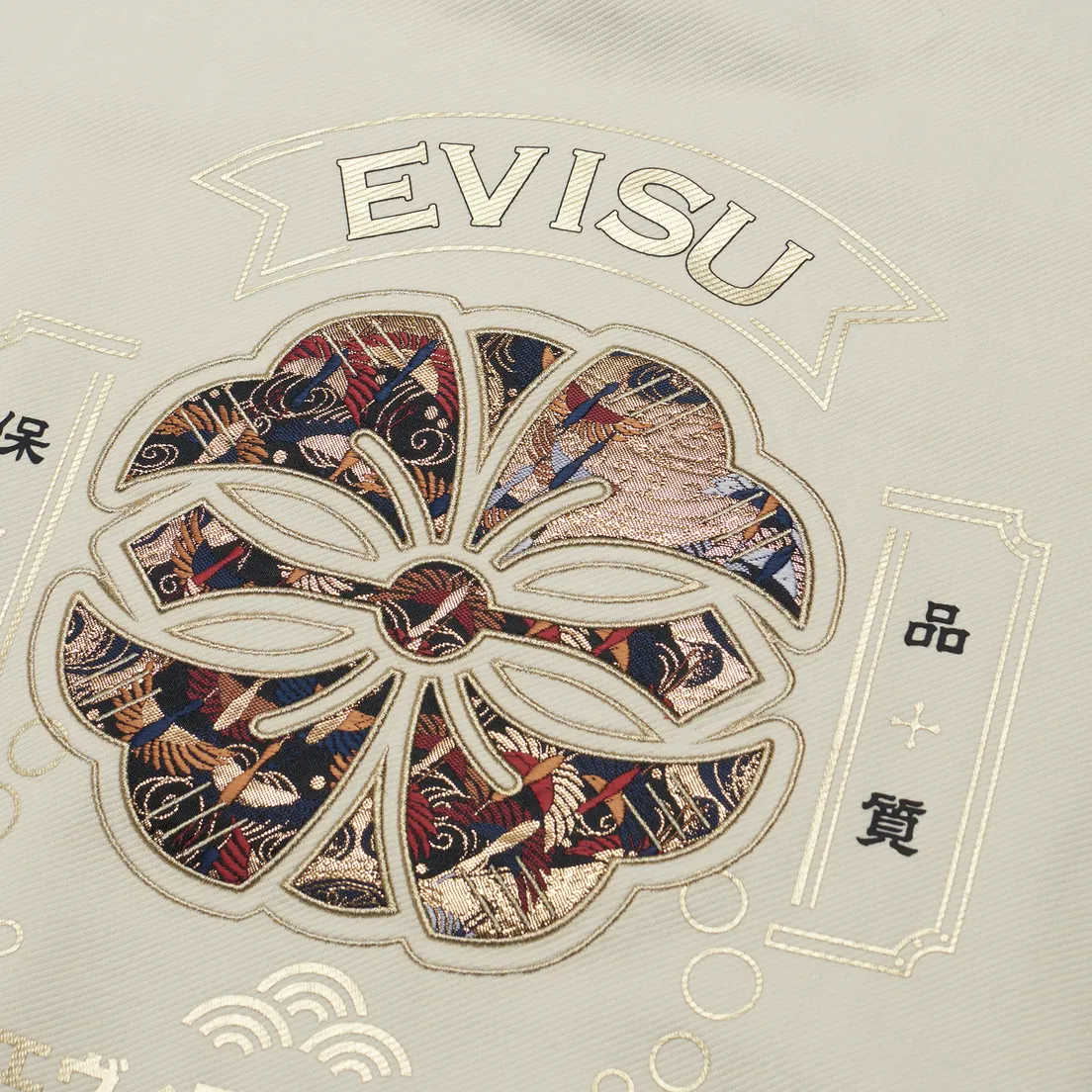 Evisu Мужская толстовка Seagull & Kamon Brocade Applique