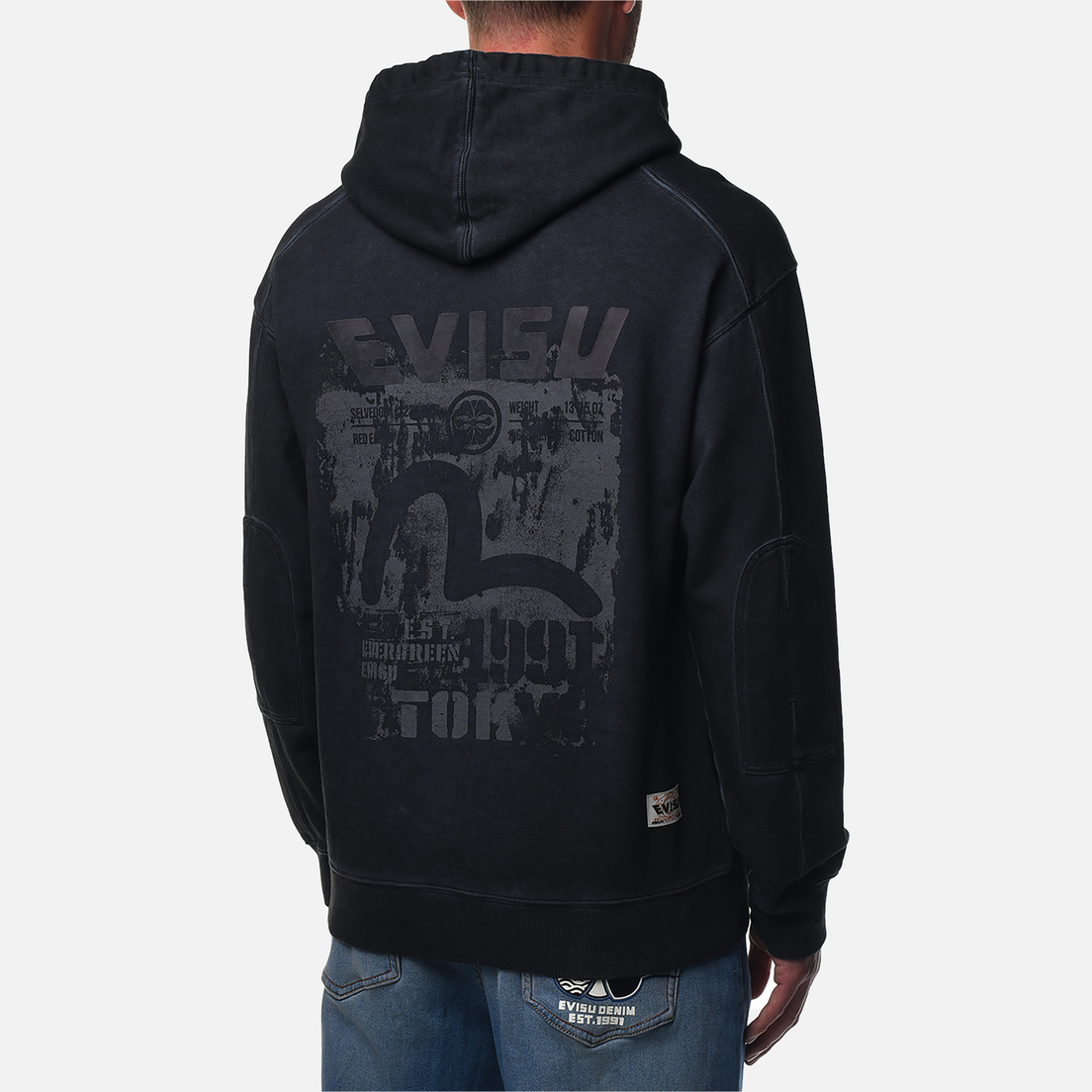 Evisu Мужская толстовка Seagull Print Hoodie