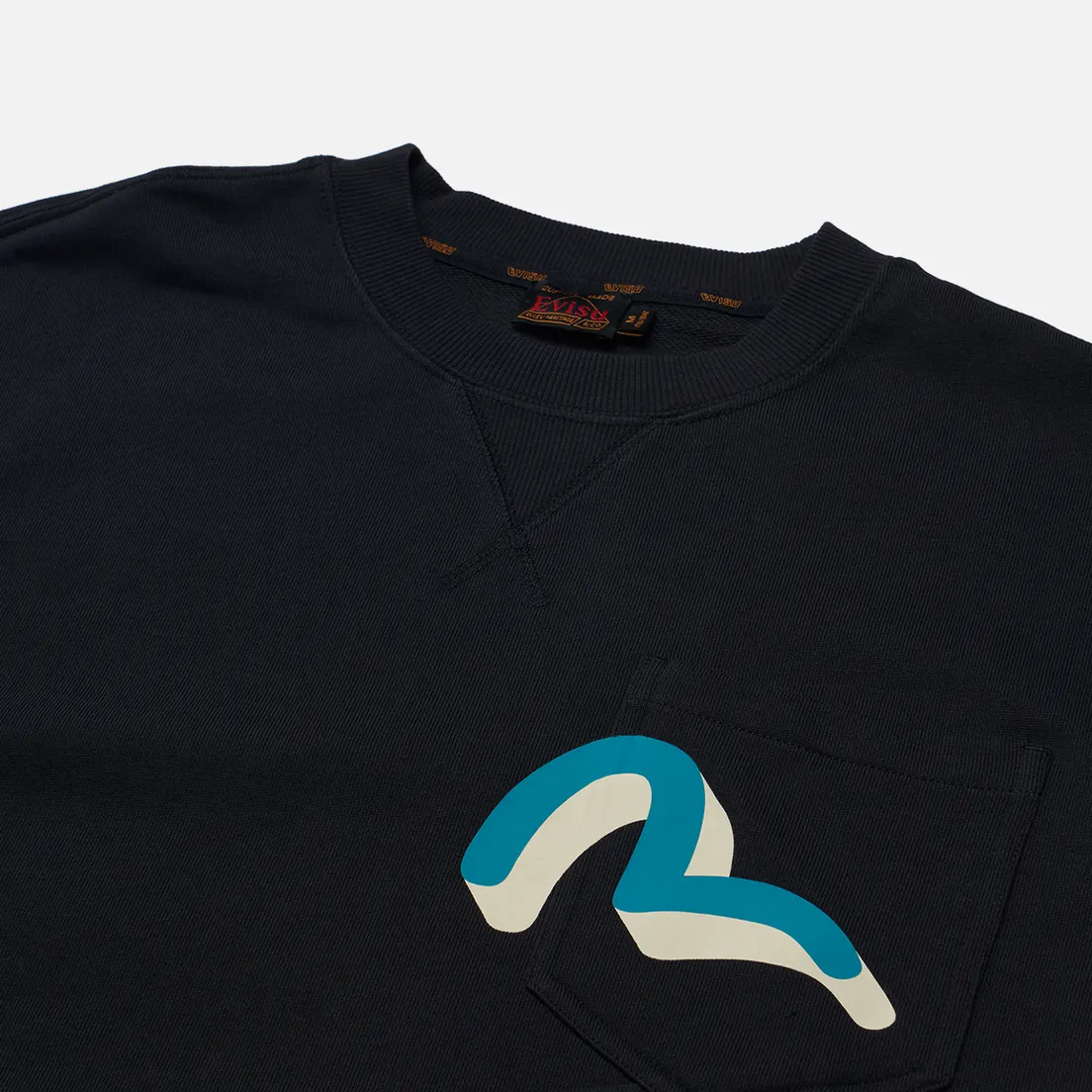Evisu Мужская толстовка Seagull & Baby Godhead Print