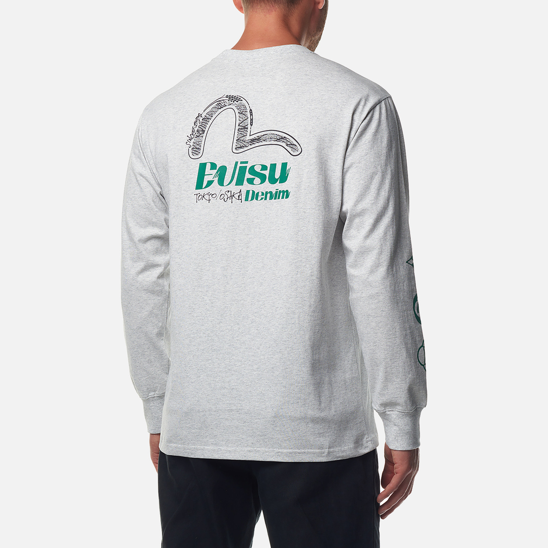 Evisu Мужской лонгслив Seagull Printed