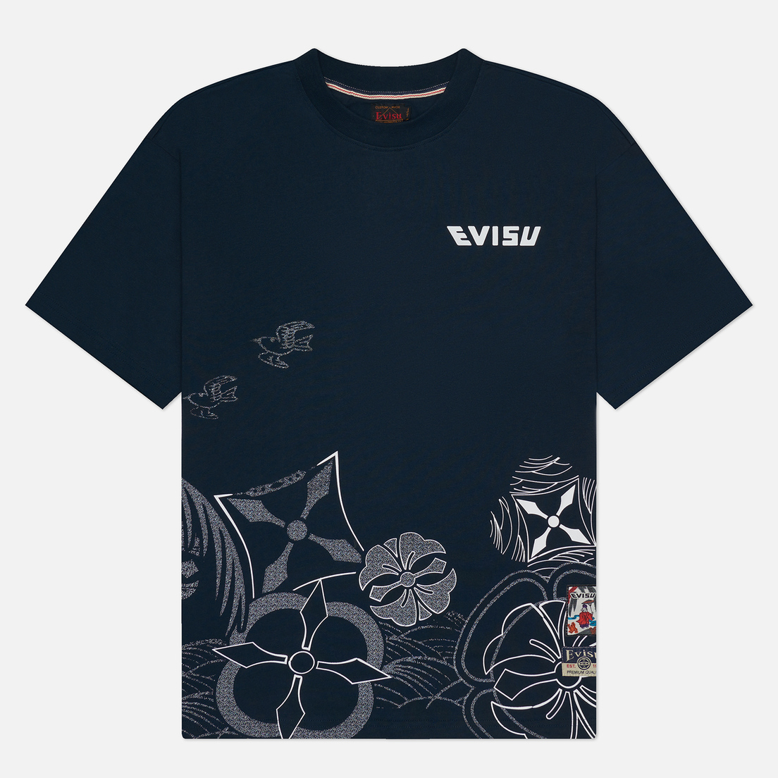 Evisu Мужская футболка Kamon Printed