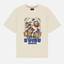 Evisu Мужская футболка Four Suits Daruma & Dice Roll Printed