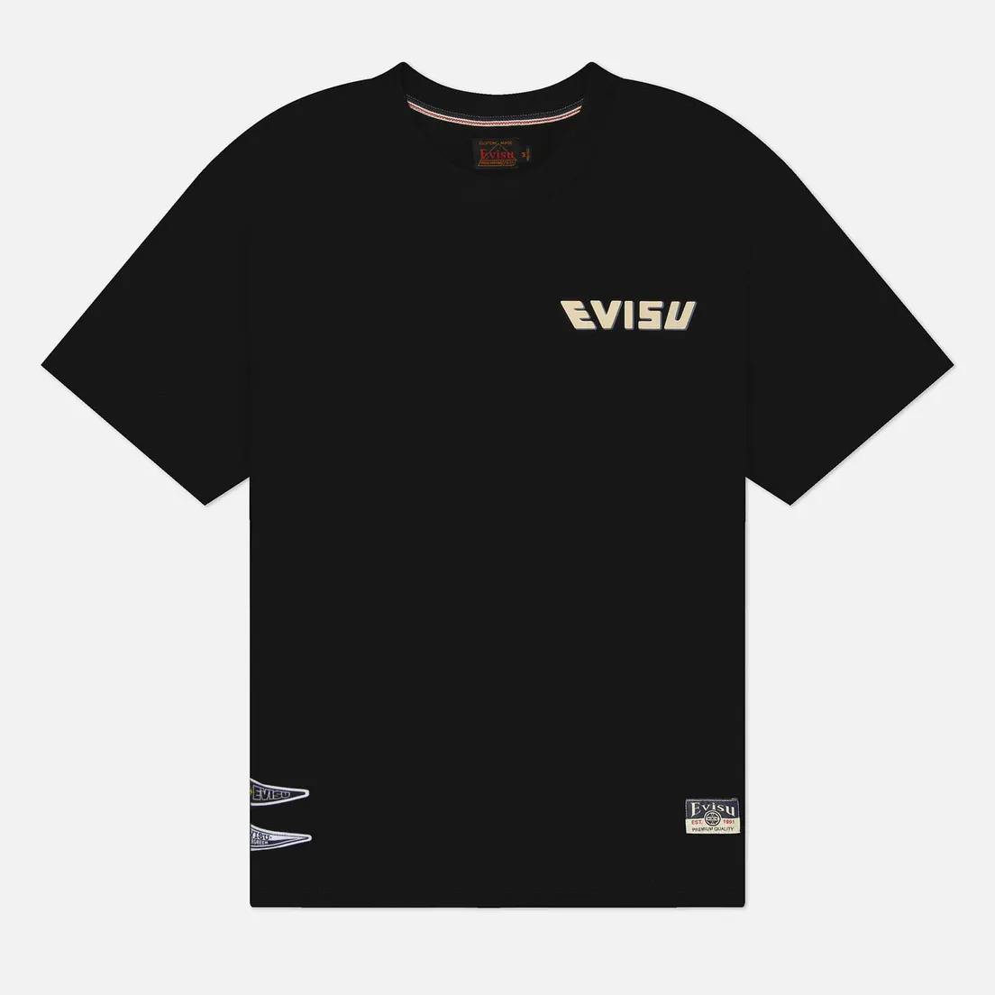 Evisu Мужская футболка Ribbon Daicock Printed