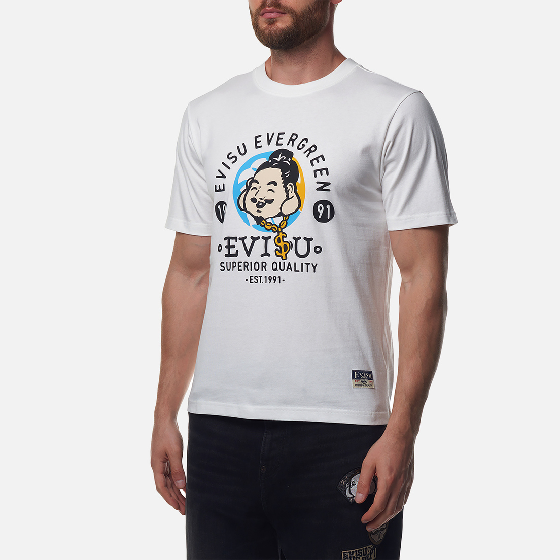 Evisu Мужская футболка Godhead Printed