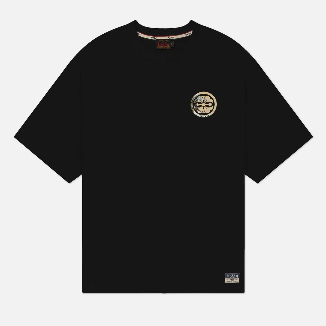 Evisu Мужская футболка Kamon Print & Wave Daicock Print