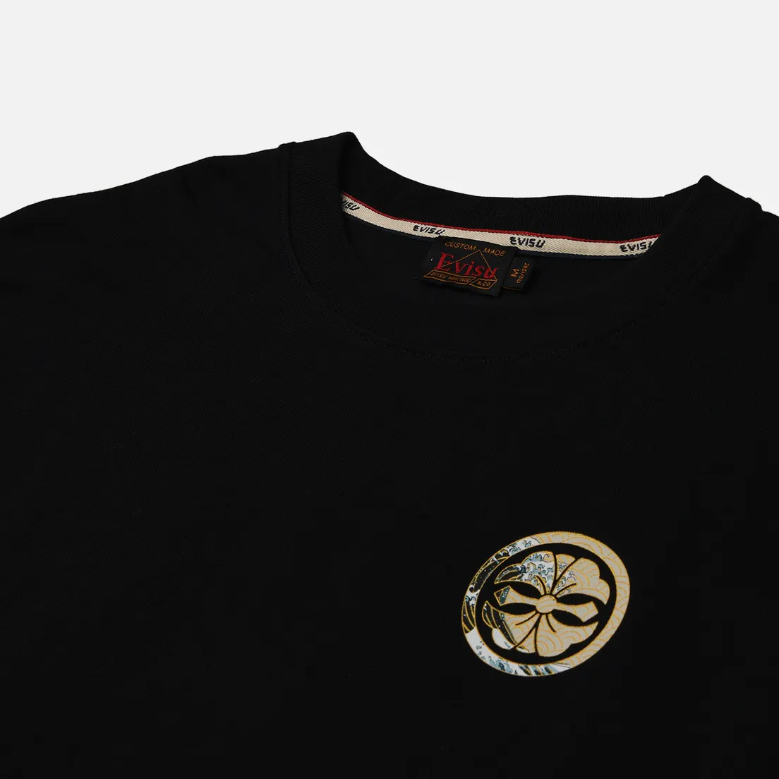 Evisu Мужская футболка Kamon Print & Wave Daicock Print
