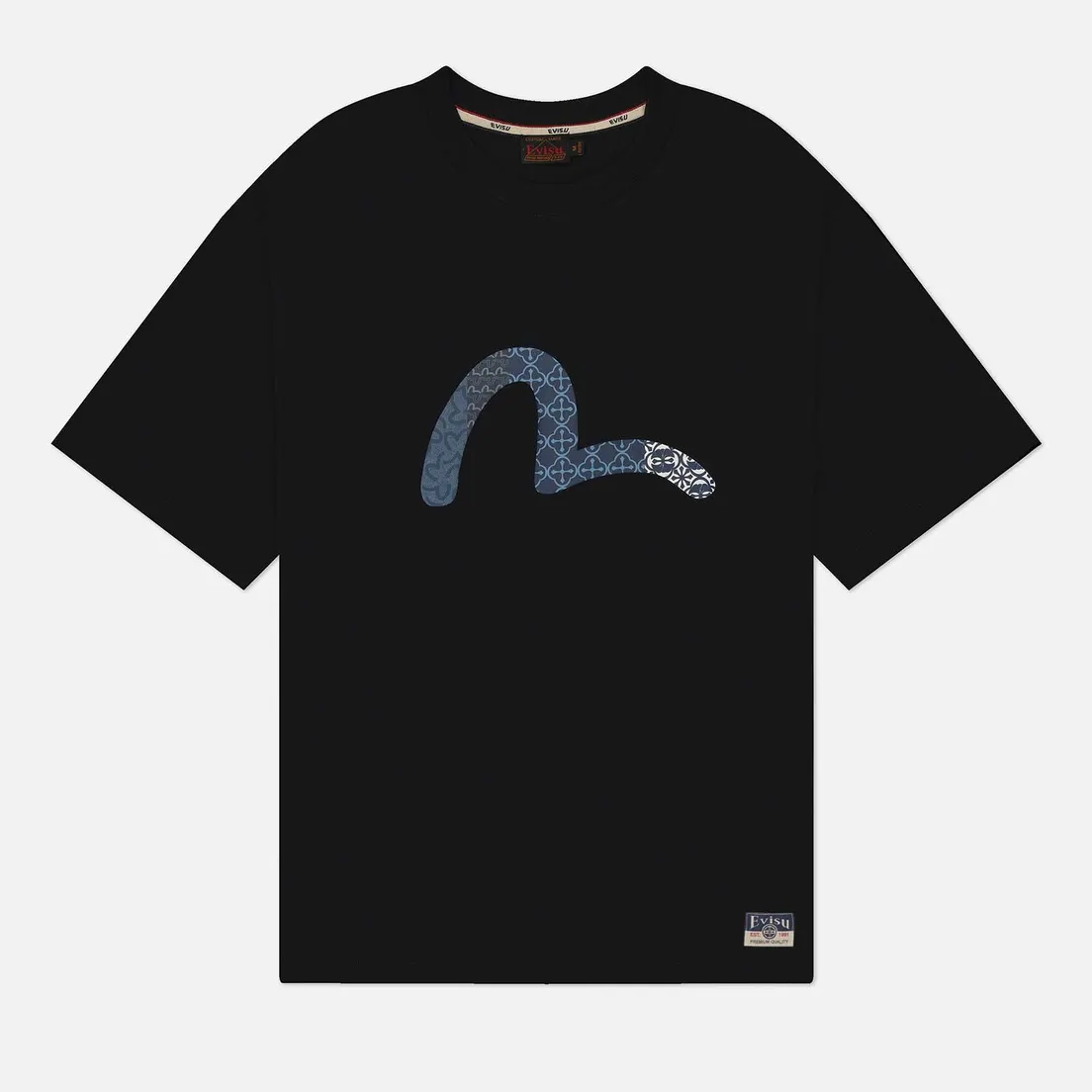 Evisu Мужская футболка Seagull Print & Pins