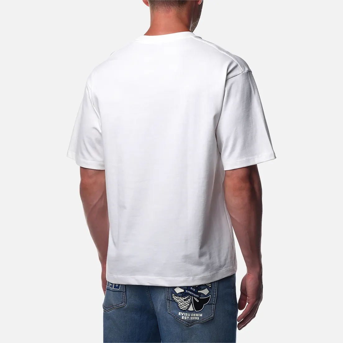 Evisu Мужская футболка Seagull Print & Pins