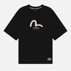 Evisu Мужская футболка Seagull & Daicock & Kamon Gold Print
