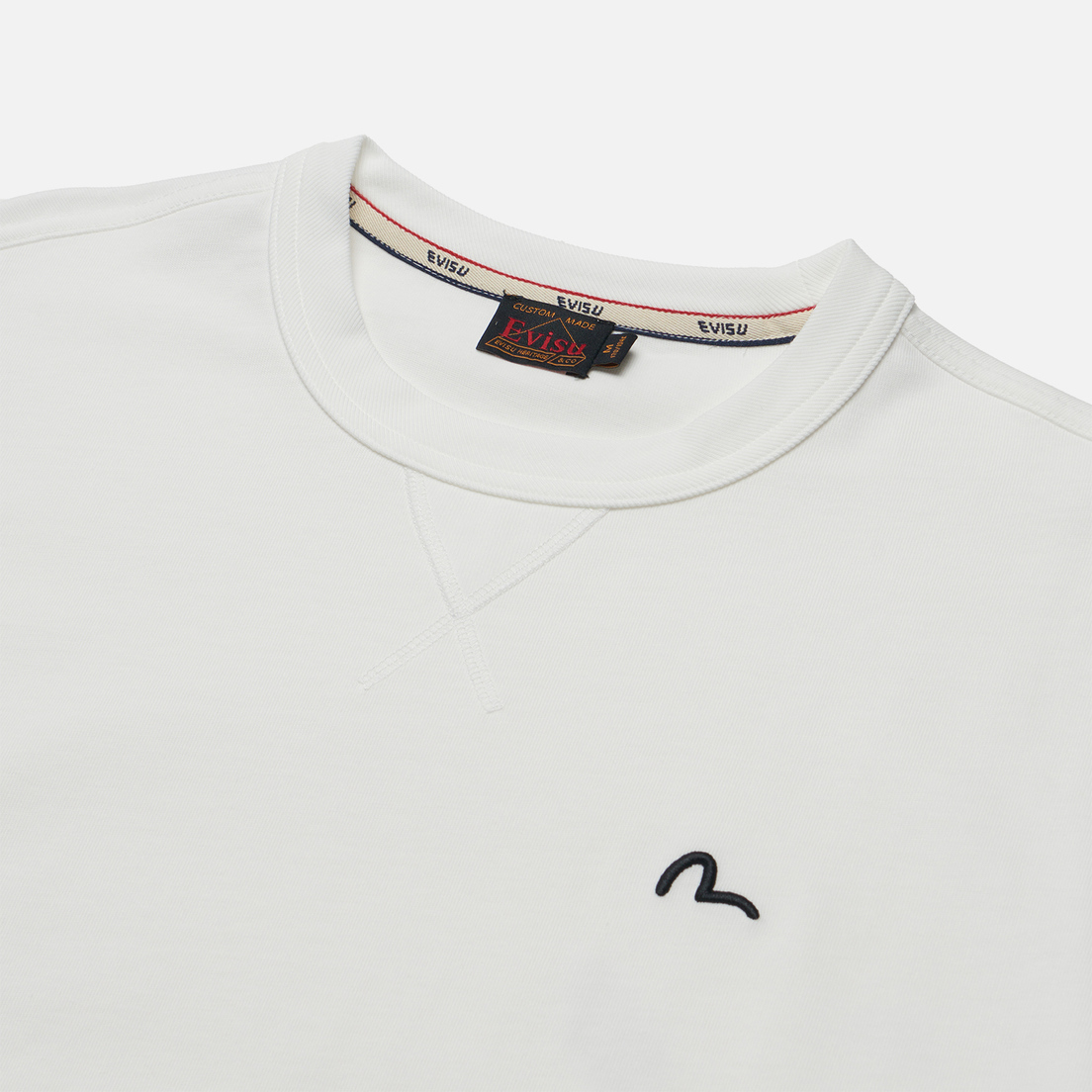 Evisu Мужская футболка Seagull Print & Lucky Charm Applique