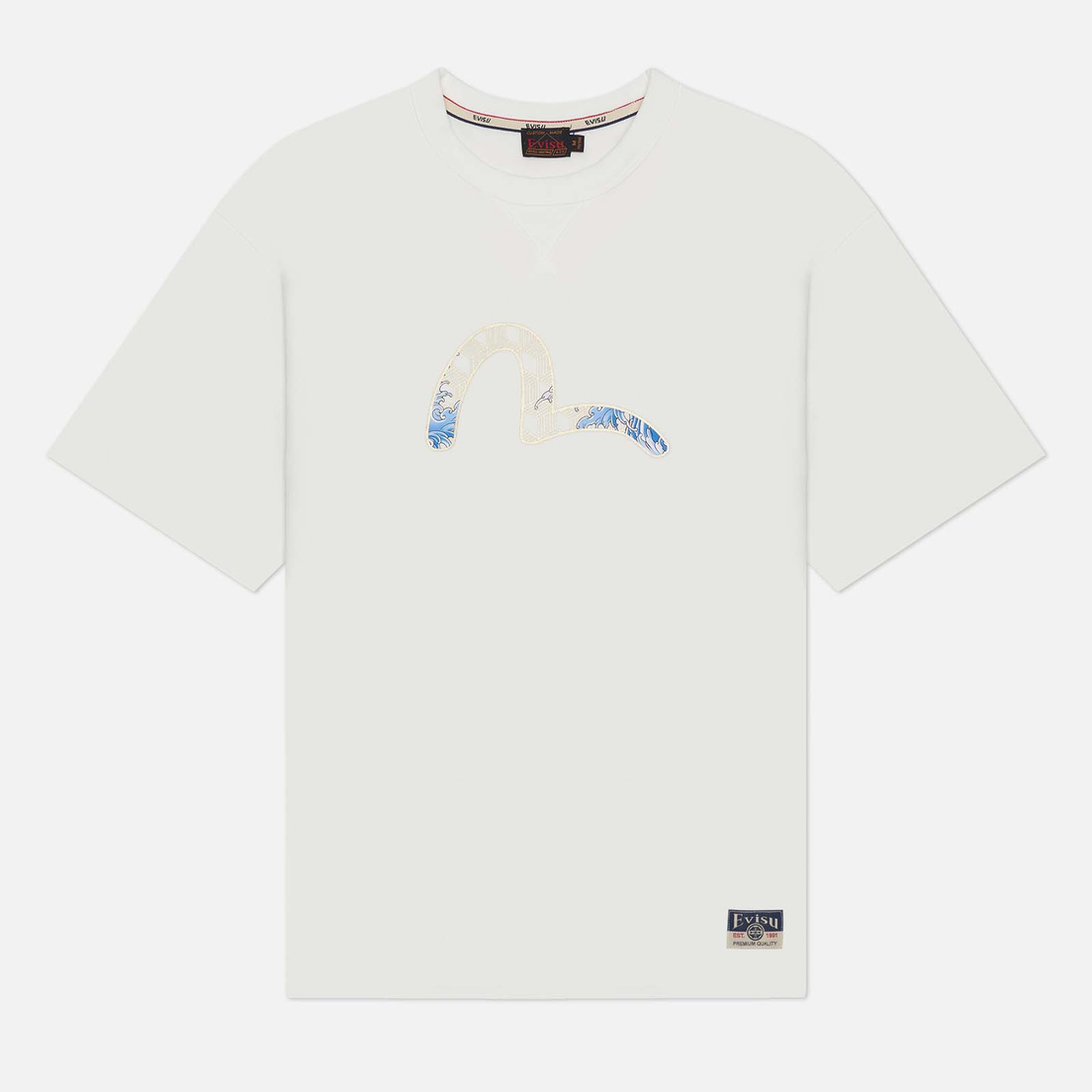 Evisu Мужская футболка Seagull & Panda Print