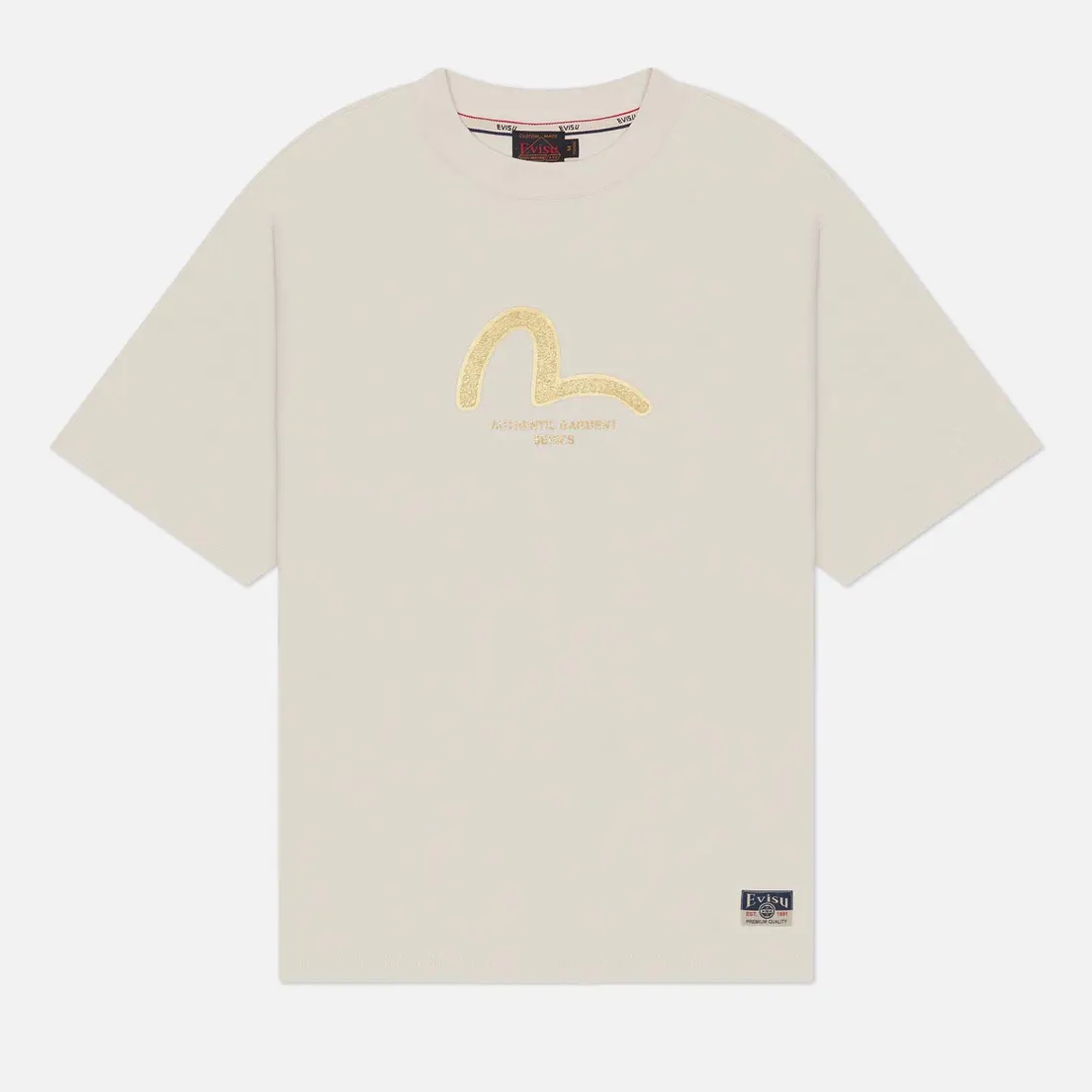 Evisu Мужская футболка Seagull Golden Print & Koinobori Print