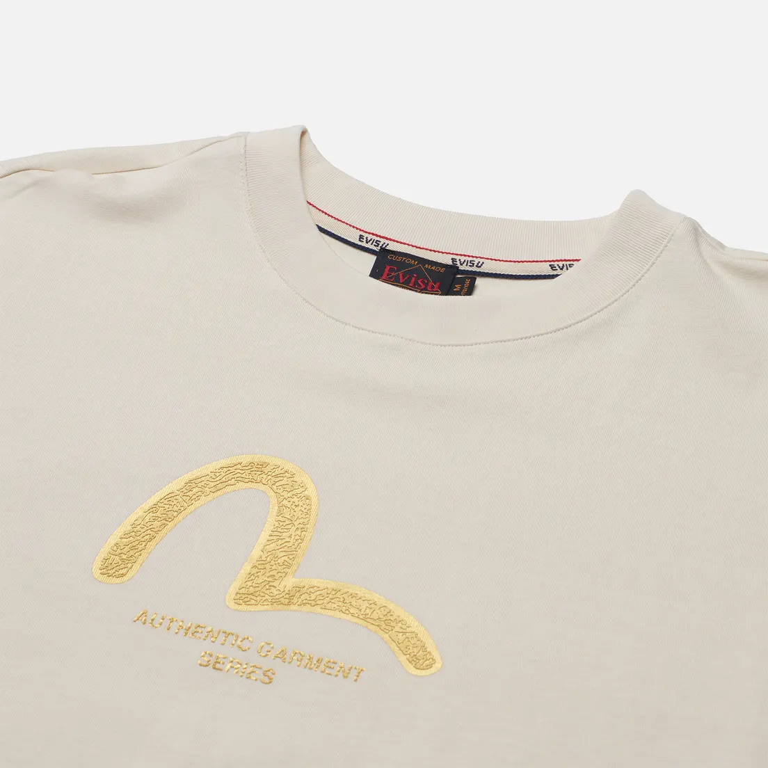 Evisu Мужская футболка Seagull Golden Print & Koinobori Print