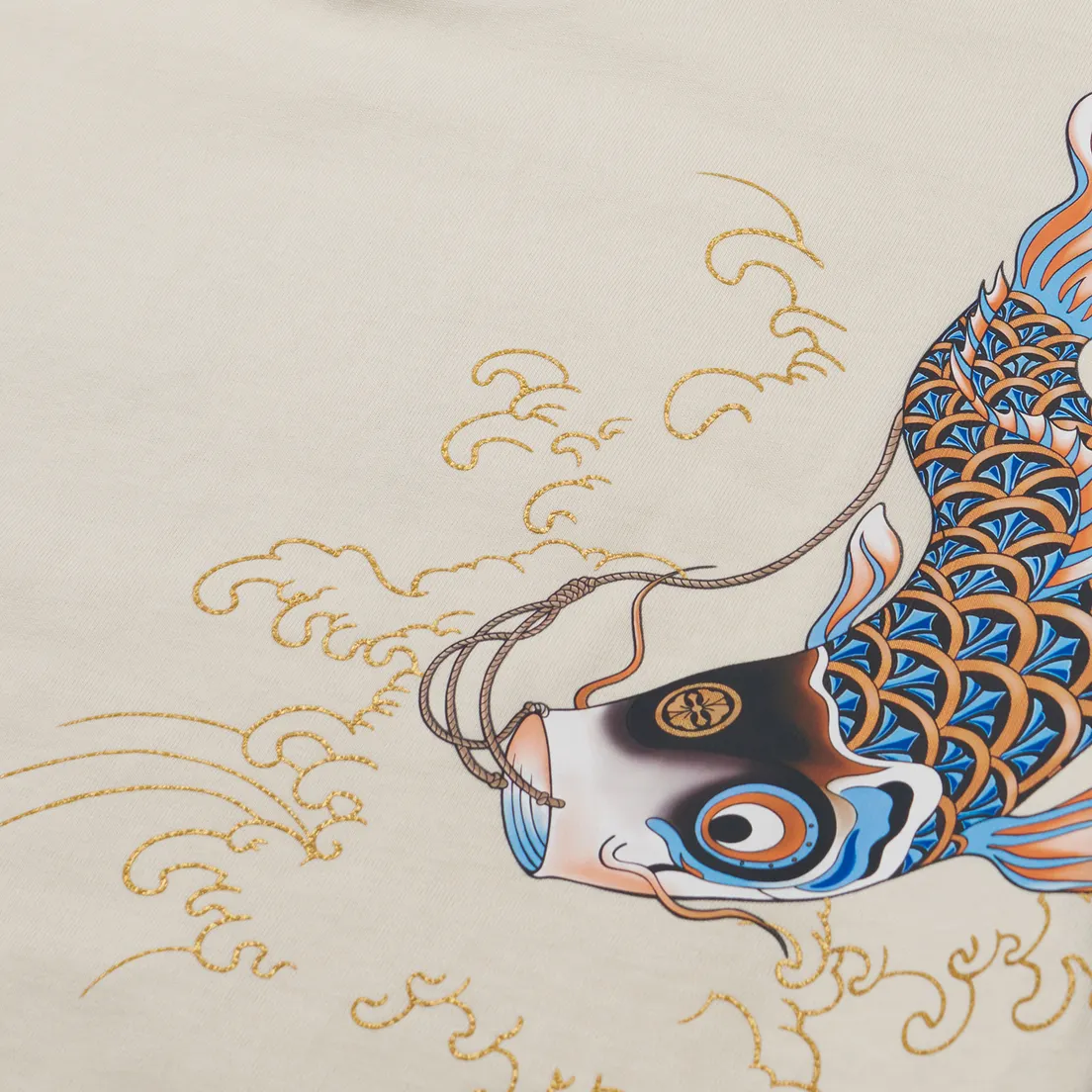 Evisu Мужская футболка Seagull Golden Print & Koinobori Print