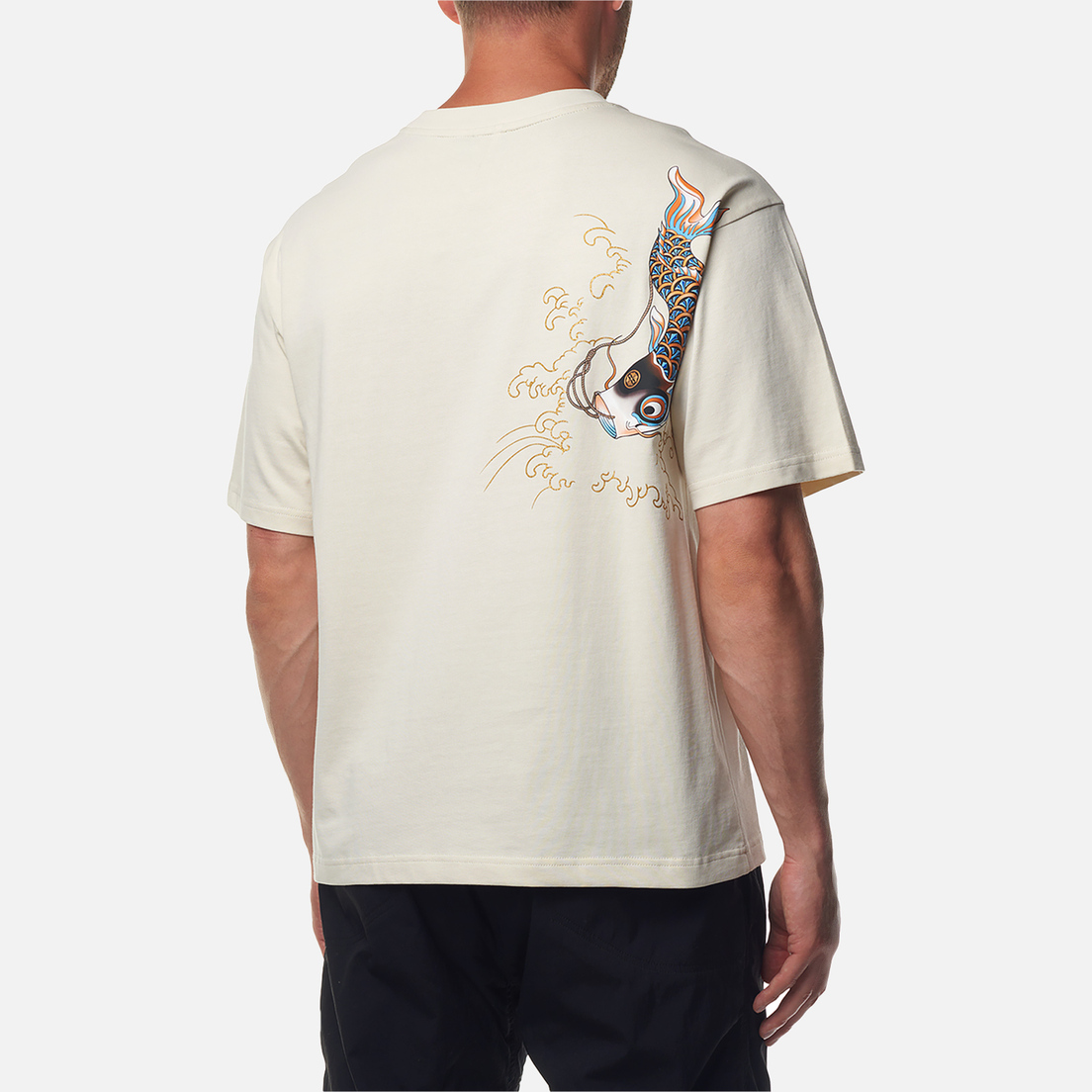 Evisu Мужская футболка Seagull Golden Print & Koinobori Print