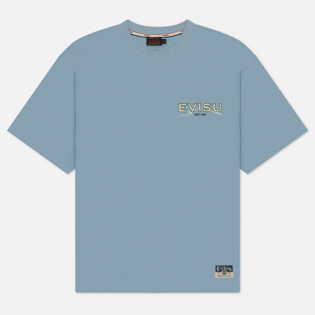Evisu Мужская футболка Print Applique Seagull Print