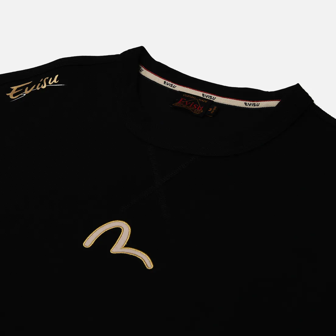 Evisu Мужская футболка Seagull Applique & Daicock & Carp Print