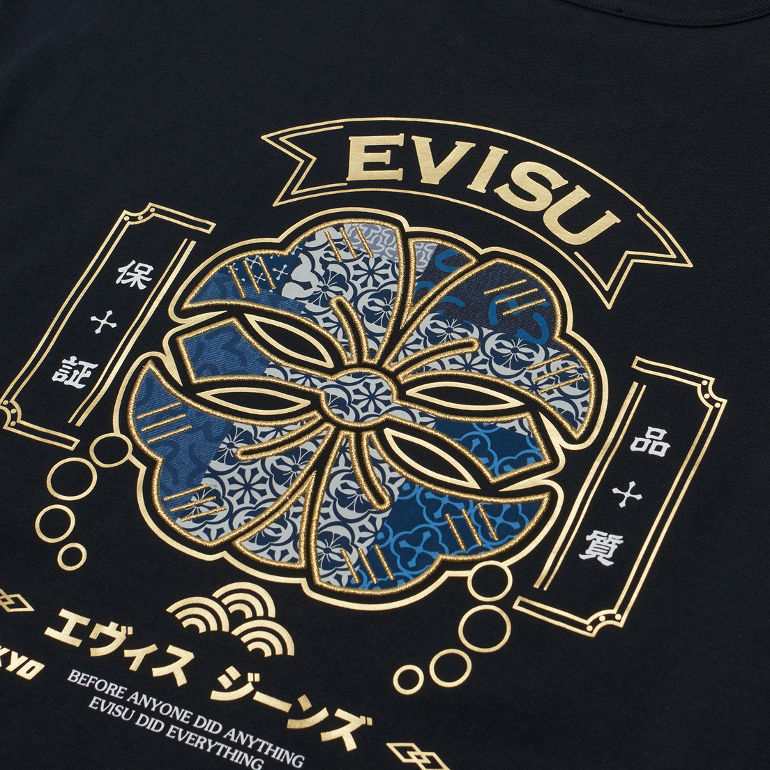 Evisu Мужская футболка Seagull Print Kamon Applique